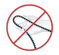 Do Not Crimp Gates Carbon Drive belts